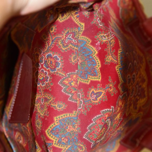 Brighton Straw Satchel with Red Leather - Picture 5 of 6